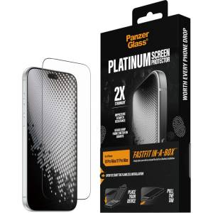 Panzer Стъклен протектор PanzerGlass за iPhone 18 Pro Max/17 Pro Max, Platinum w. FASTFIT IN-A-BOX