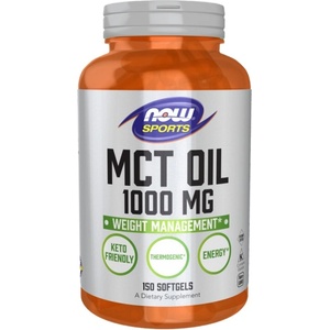 NOW MCT Oil 1000 mg [150 Гел капсули]