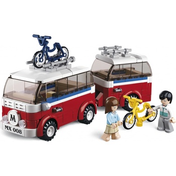 Sluban B0566 Kempovací vůz s vlekem