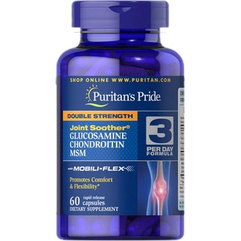 Puritan's Pride Double Strength Glucosamine, Chondroitin & MSM Joint Soother® [60 капсули]