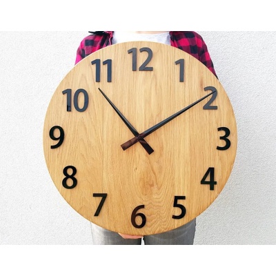 ModernClock Amadeus 50 cm černé hnědé