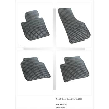 Image 1 of Гумени стелки за Skoda Superb 08+ (pa0362)