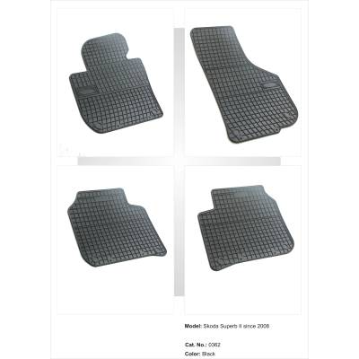 Гумени стелки за Skoda Superb 08+ (pa0362)