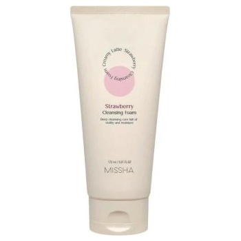 Image 1 of Missha Creamy Latte Cleansing Foam Strawberry - Почистваща пяна за лице с ягода 172мл