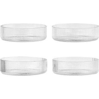Ferm Living Купички Ripple прозрачни 4 бр (1104266335)