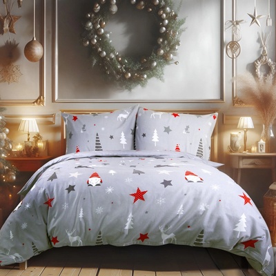 Darymex vianočné obliečky flanel 200X220 2x70X80