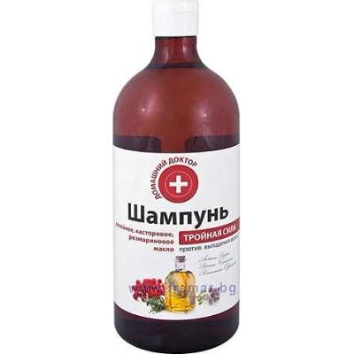 Шампоан "Домашен доктор" Тройна сила, 1000мл