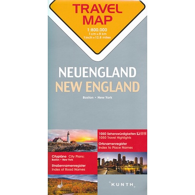 New England 1:800T TravelMap KUNTH