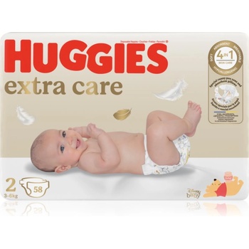 Huggies Extra Care Size 2 еднократни пелени 3-6 kg 58 бр