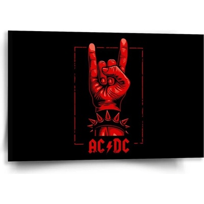 Sablio Obraz ACDC Červená ruka - 60x40 cm