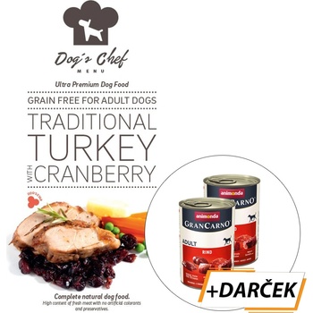 Dog's Chef Traditional Turkey with Cranberry 12 kg