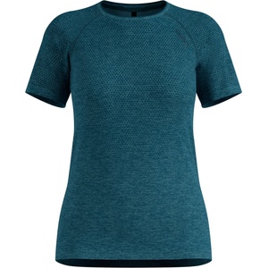 Odlo Дамска тениска Odlo Women's Essential Seamless T-Shirt Crew Neck S/S Running shirt - Reflecting Pond Melange (916-7085-0214)