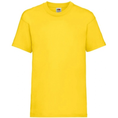 Fruit of the Loom dětské tričko kids Valueweight T Yellow