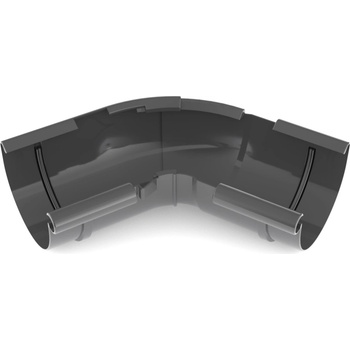 Bryza PVC Vnútorný roh nastaviteľný uholník 125 mm čierna