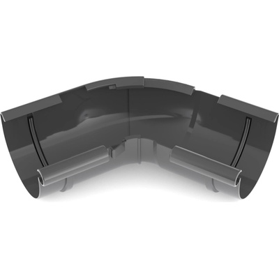 Bryza PVC Vnútorný roh nastaviteľný uholník 125 mm čierna