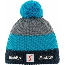 Eisbär Zimná čiapka Star kids Pompon Black/Azur/Grey