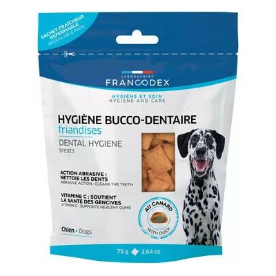 FRANCODEX Pochúťka pre šteniatka a psov hygiena ústnej dutiny 75 g