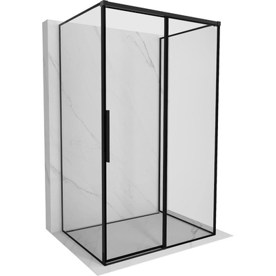 Mexen Rox-3S душ кабина с 3 стени плъзгаща се дясна 105 x 80 см, черна рамка, (8C2-105-080-70-70-3S-P)
