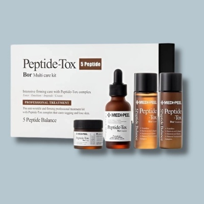 MEDI PEEL BOR-TOX 5 PEPTIDE MULTI CARE KIT Korejská kosmetika sada 4 produkty
