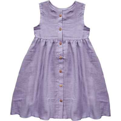 maximo Детска рокля maximo Kids' Mini Girls' Embroidered Muslin Dress - Flieder - размер 134/140 (701-4485-0213)