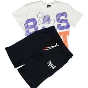Everlast Short sleeve set - White / Black (Off White/Black 03)