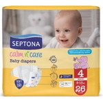 Septona Бебешки пелени Septona - Calm n’ Care, Maxi No 4, 8-13 kg, 26 броя (5201410886047) - baby