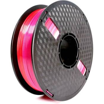 Gembird 3DP-PLA-SK-01-RP, 3D филамент, PLA, 1, 75 мм, 1000g, копринена дъга, червено/лилаво (3DP-PLA-SK-01-RP)