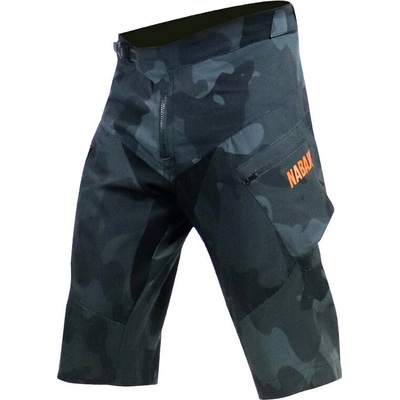 Nabajk Trautenberk men Shorts Black camo/orange