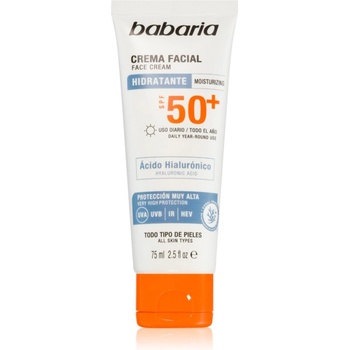 Babaria Sun Face водоустойчив крем за лице за изкуствен тен SPF 50+ 75ml