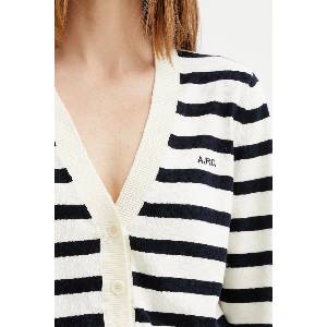 APC A. P. C. Памучна жилетка cardigan gaelle (COGDK.F22312)