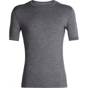 Icebreaker Мъжко мериносово термобельо Icebreaker 200 Oasis S/S Crewe Merino base layer - Gritstone Heather II (015-0860-0612)