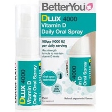 BetterYou DLux 4000 IU Vitamín D3 v spreji 15 ml