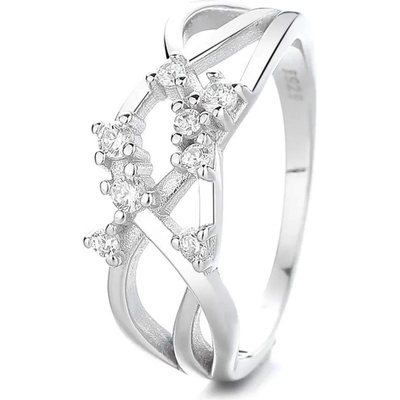 Silenti Jewelry Сребърен пръстен "Морал" - 8 - 57мм (18.1мм диам. )