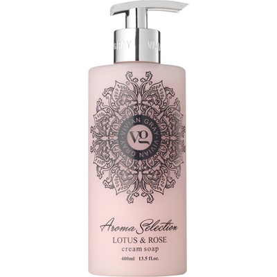 Vivian Gray Aroma Selection Lotus & Rose Cream Soap krémové tekuté mýdlo na ruce 400 ml