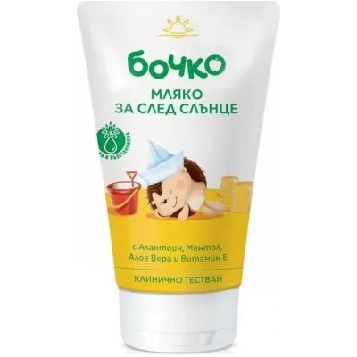 Бочко Мляко за след слънце за деца с алое, алантоин, ментол и витамин e, 150мл
