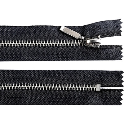 Kovový zip No 5 délka 16 cm (jeansový) Varianta: 322 černá, Balení: 1 ks