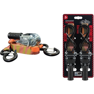 Quickloader Dvoudílný popruh s ráčnou Rebel 800 kg, 2 PACK 800 4 m 25 mm