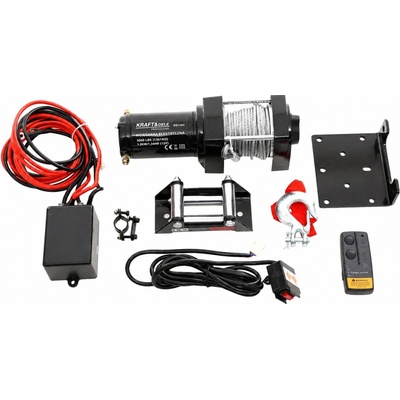 Elektrický ATV naviják 1,3t 12V ocelové lano 13,5m KRAFT&DELE 3000lbs KD1562