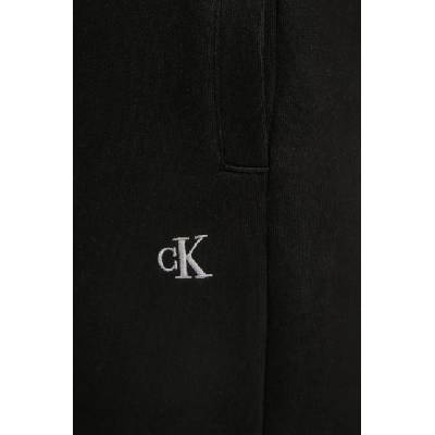 Calvin Klein Jeans Памучен спортен панталон Calvin Klein Jeans в черно с изчистен дизайн J30J326749 (J30J326749)