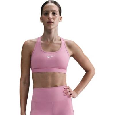 Nike Дамски сутиен Nike Swoosh Medium Support Non-Padded Sports - Розов