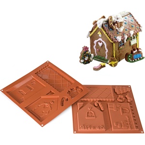 Silikomart Форми за торта Hsh 01 Home Sweet Home хижа от меденки (25.601.00.0068)