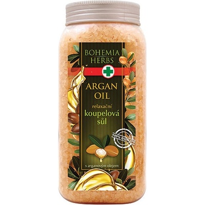 Bohemia Herbs Arganový olej relaxačné kúpeľová soľ 900 g