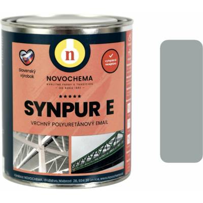 SYNPUR E Vrchný polyuretánový email 4 kg RAL 7035 svetlosivá