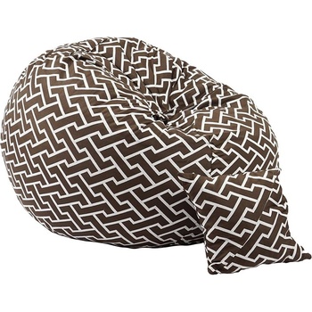 Image 1 of PUFRELAX Комплект Барбарон и декоративна възглавница, 450л. Matusalem, Zippity Brown, Перящ се калъф, Подходящ за деца, Пълнеж с микс от мемори пяна и дунапрен, Гама Premium (PUF-M-MP-PT-ZIB)