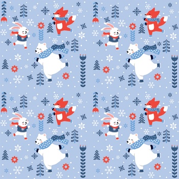 PROCOS ZIMNÉ ZÁBAVNÉ OBRÚSKY SO ZVIERATKAMI 3V 33X33cm