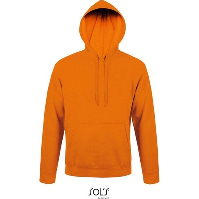 Sol's Snake Unisex mikina s kapuc. oranžová
