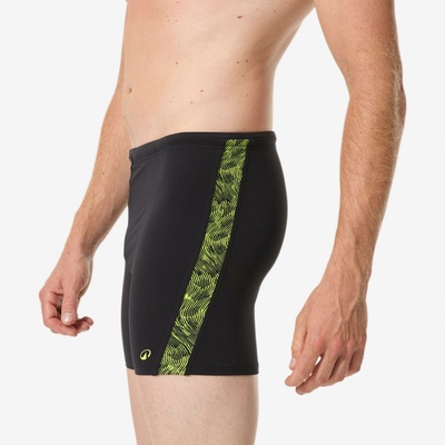 Decathlon pánske dlhé boxerkové plavky Yoko All Move žlté