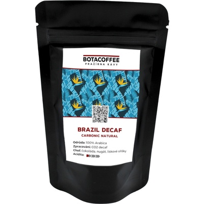 BotaCoffee Brazil Decaf Carbonic Natural bezkofeinová zrnková 70 g