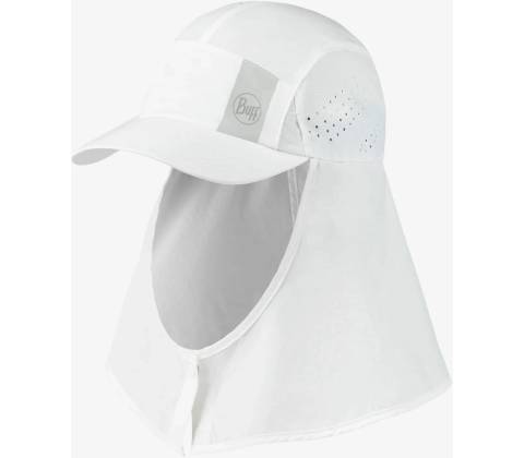 Buff Desert Cap solid white