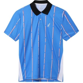 Australian Мъжка тениска с якичка Australian Ace Polo Shirt With Stripes - Син